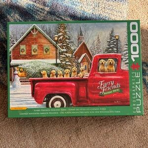 Furry Friends Holiday Farm Puzzle